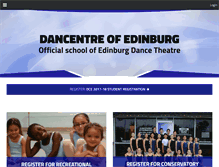 Tablet Screenshot of dancentreofedinburg.com